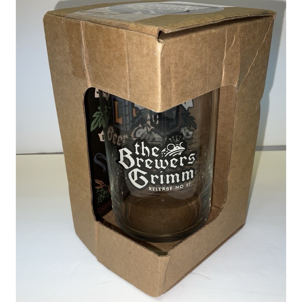 NIB The Brewers Grimm Release No. 27 Lazy Dog Beer Club Pint Glass